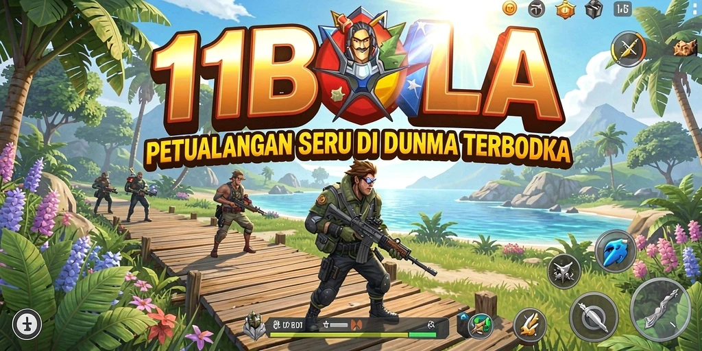 Screenshot gameplay 11BOLA menunjukkan petualangan seru di dunia terbuka.