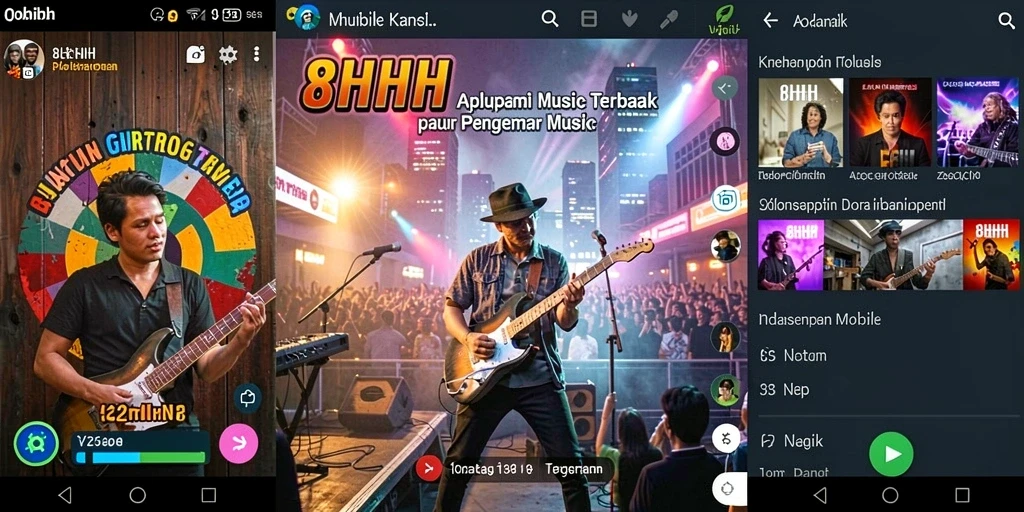 Tampilan gameplay interaktif dari aplikasi 8HHH yang menyenangkan.