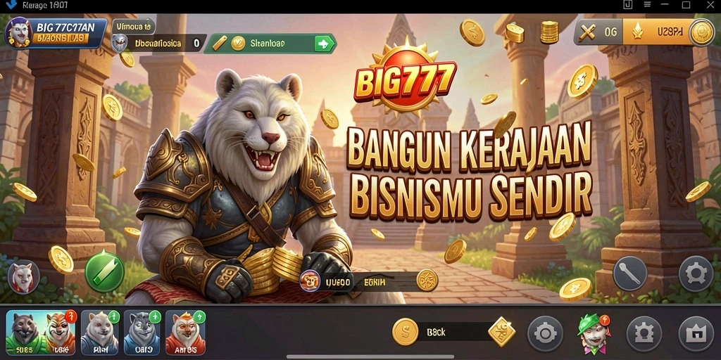 Screenshot utama BIG777 menampilkan gameplay Tycoon yang mendebarkan.
