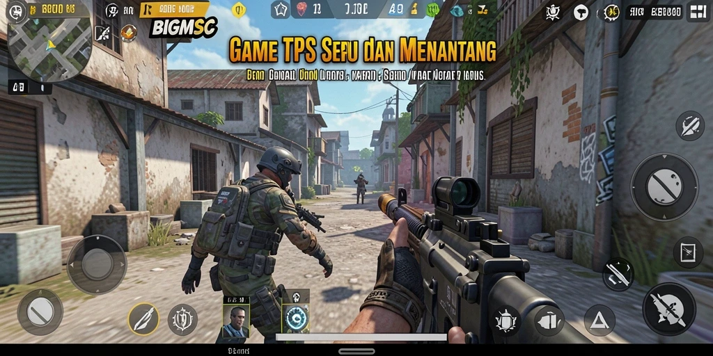 Tampilan gameplay menegangkan dari BIGMSG yang penuh aksi.
