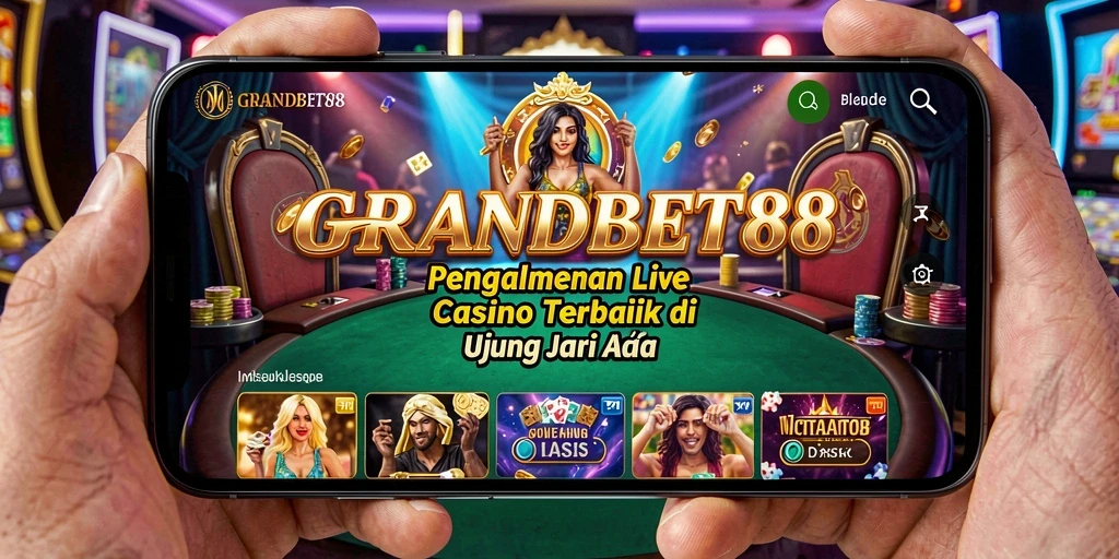 Tampilan grafis dan interaksi dealer di GRANDBET88 yang memukau.