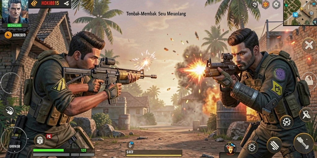 Tampilan seru gameplay HOKI8815 yang penuh aksi.