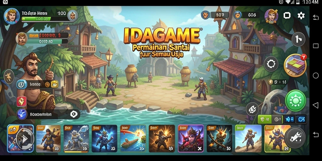 Tangkapan layar gameplay IDAGAME menampilkan keseruan dan antusiasme dalam permainan santai.