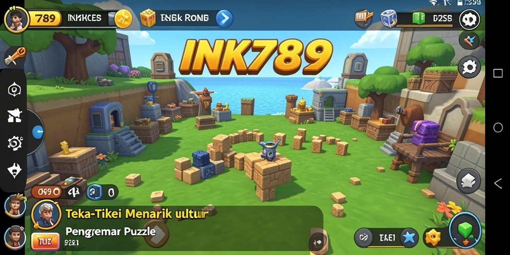Screenshot gameplay INK789 menampilkan berbagai teka-teki menantang.