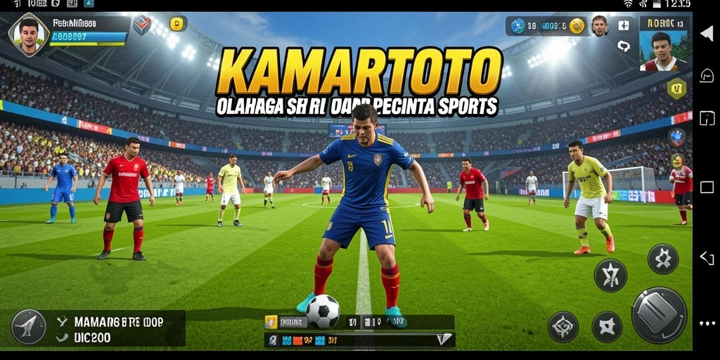 Screenshot KAMARTOTO menampilkan aksi mendebarkan dalam permainan olahraga.