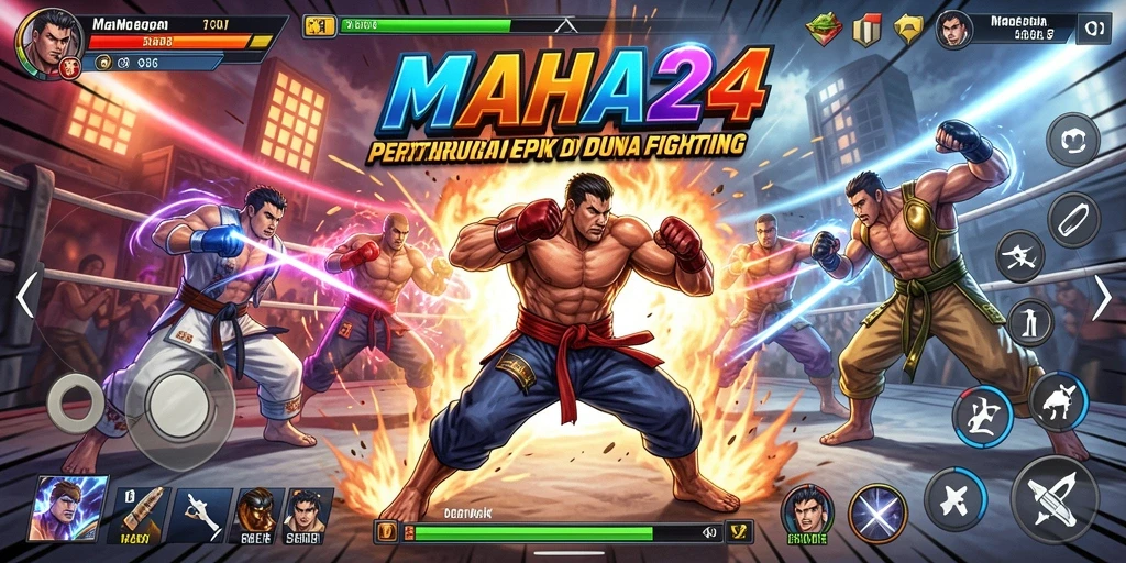 Tangkapan layar gameplay pertarungan yang mendebarkan di MAHA24.
