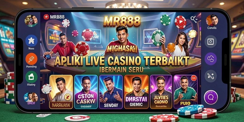 Tampilan menarik gameplay Live Casino MR888 dengan dealer langsung.