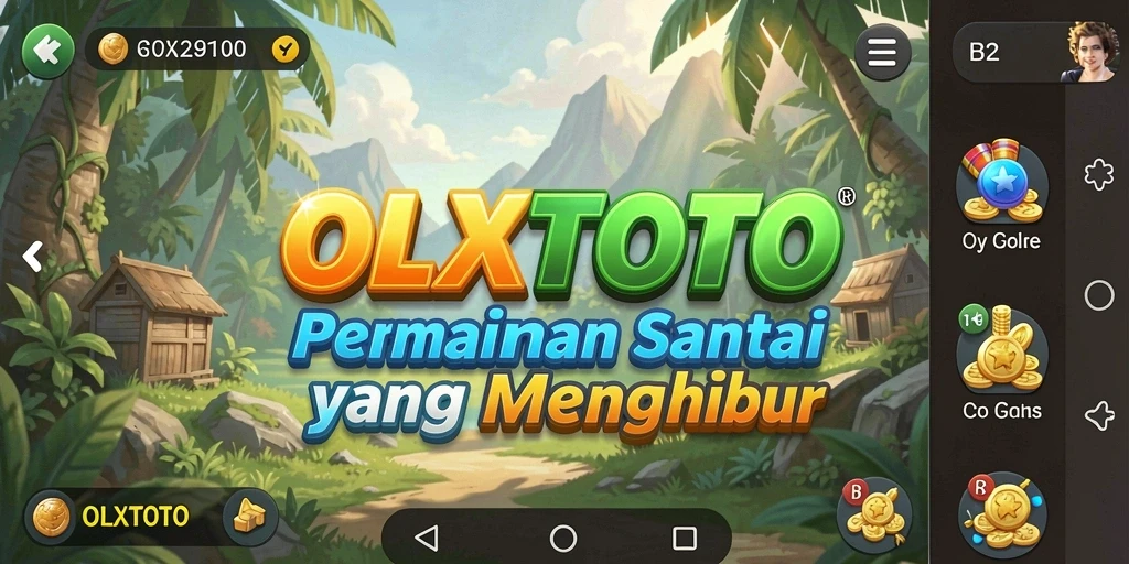 Tampilan utama OLXTOTO dengan gameplay santai dan menawan.