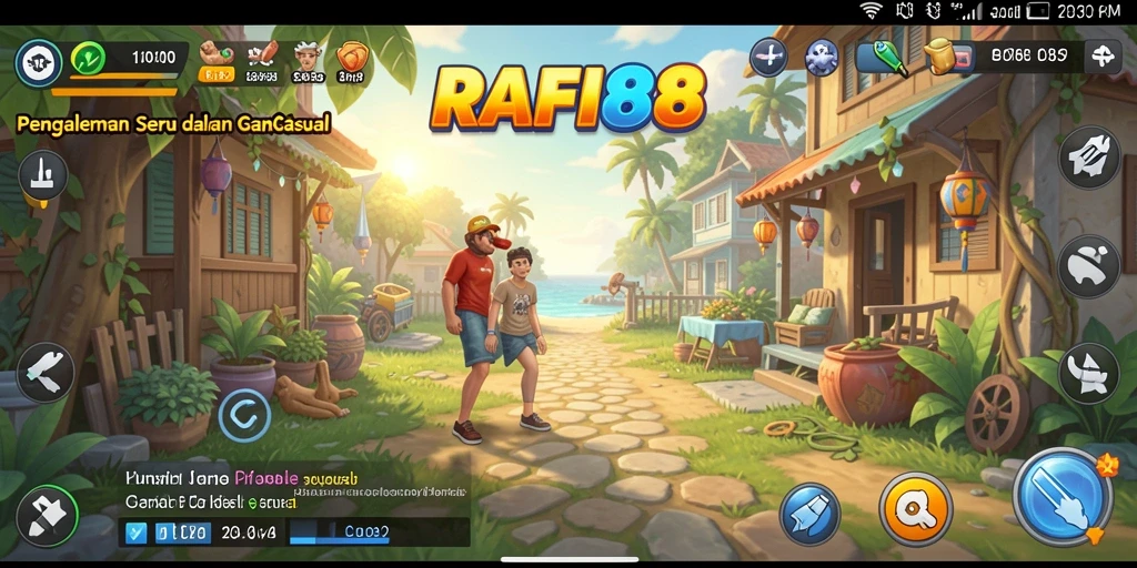 Tangkapan layar RAFI88 menunjukkan gameplay santai dan menyenangkan.
