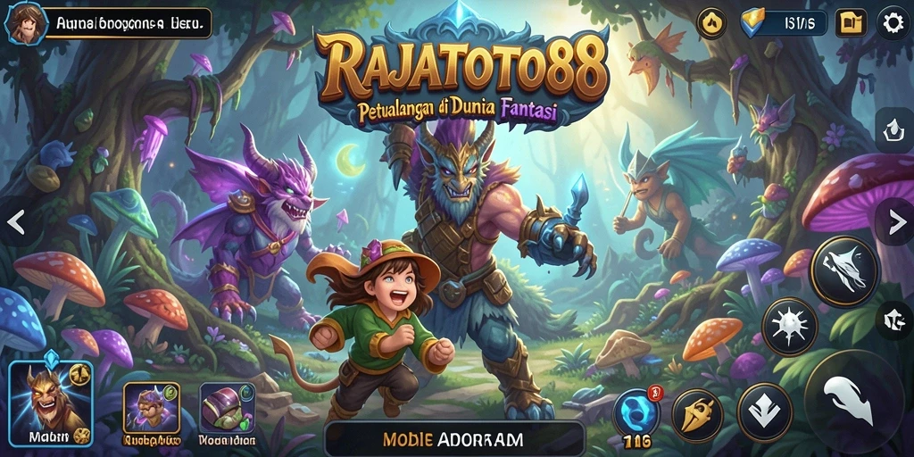 Tangkapan layar utama RAJATOTO88 menampilkan momen seru dalam gameplay petualangan.