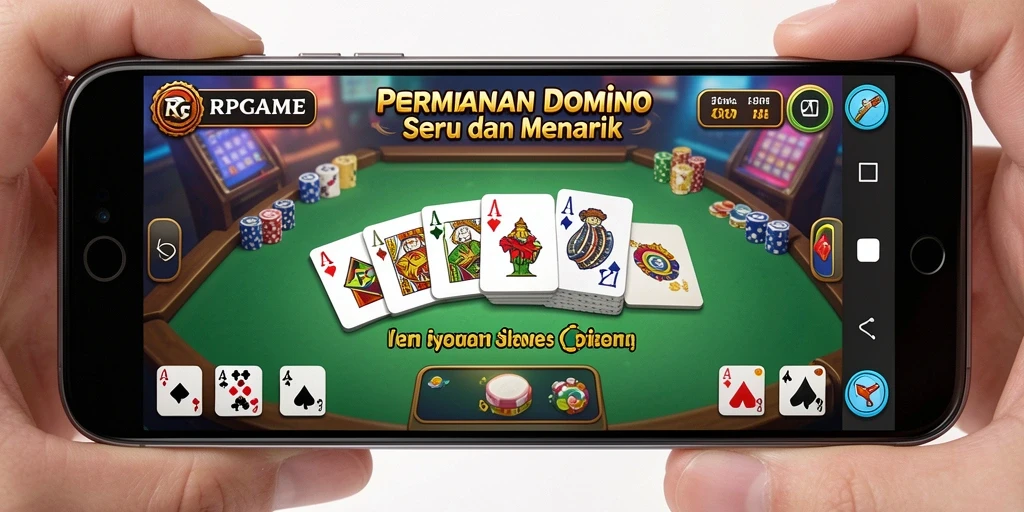 Tampilan gameplay seru dari RPGAME saat bermain domino.
