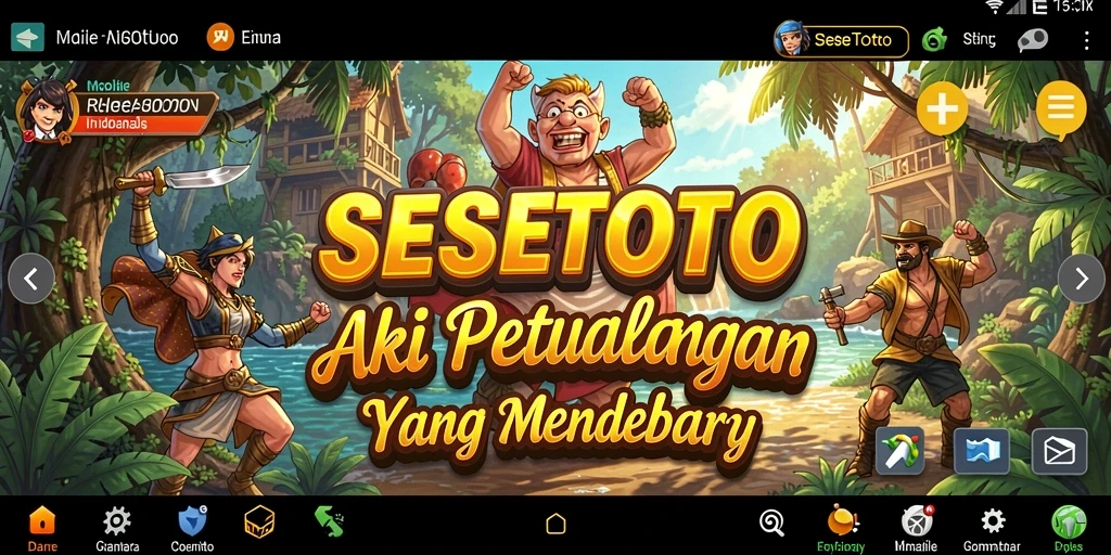 Gameplay seru dan mendebarkan dari SESETOTO.