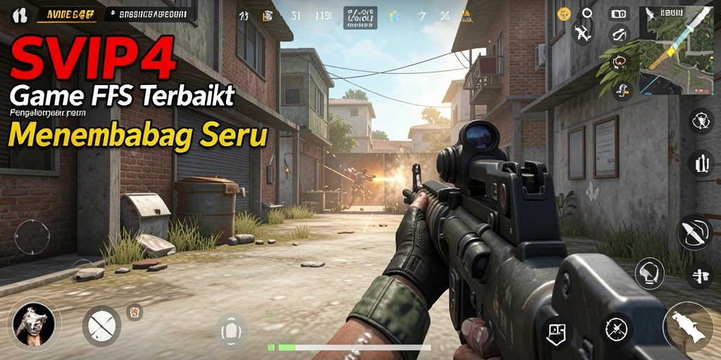 Tangkapan layar gameplay SVIP4 menampilkan aksi intens dan grafis menawan.